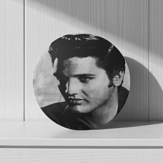 Elvis Presley – Black & White Canvas Art